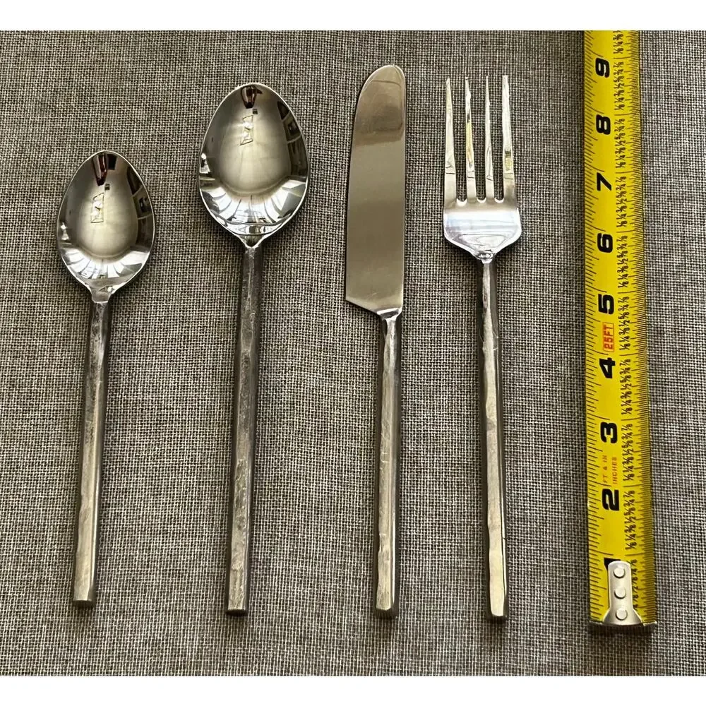 Forged Pottery Barn Stainless Steel Elegant Utensil Pre-loved Set 27